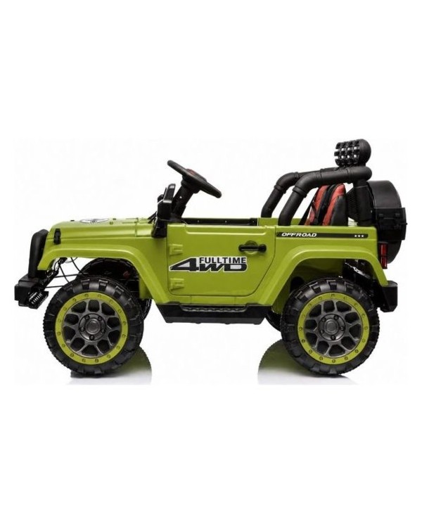 Auto Elettrica Bambini Adventure Verde 12V Telecomando MP3 Sedile in Pelle|Toyscar