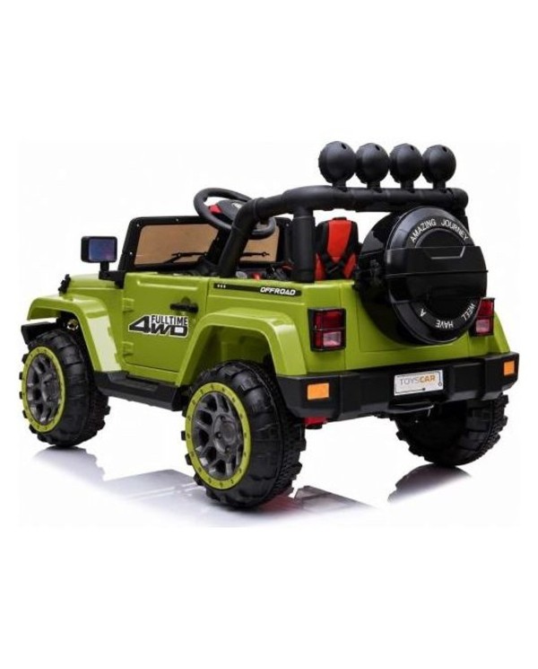 Auto Elettrica Bambini Adventure Verde 12V Telecomando MP3 Sedile in Pelle|Toyscar