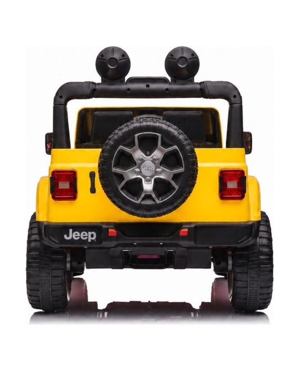 Auto Elettrica Bambini Jeep Wrangler Rubicon 12V Gialla Telecomando Full Optional|Toyscar