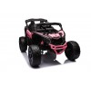 Auto Macchina Elettrica per Bambini 24V UTV CAN AM MAVERICK  Telecomando 2 Motori da 200W Porte Apribili Rosa