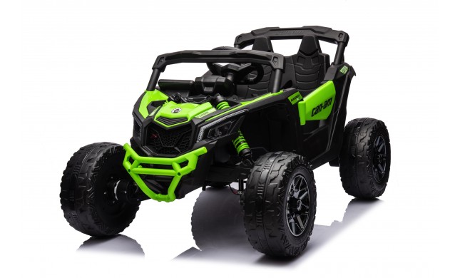 Auto Macchina Elettrica per Bambini 24V UTV CAN AM MAVERICK  Telecomando 2 Motori da 200W Porte Apribili Verde