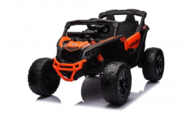 Auto Macchina Elettrica per Bambini 24V UTV CAN AM MAVERICK Full Optional Telecomand Doppio Motore TOYSCAR Orange